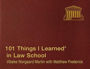 One hundred and one things learned in law school book cover